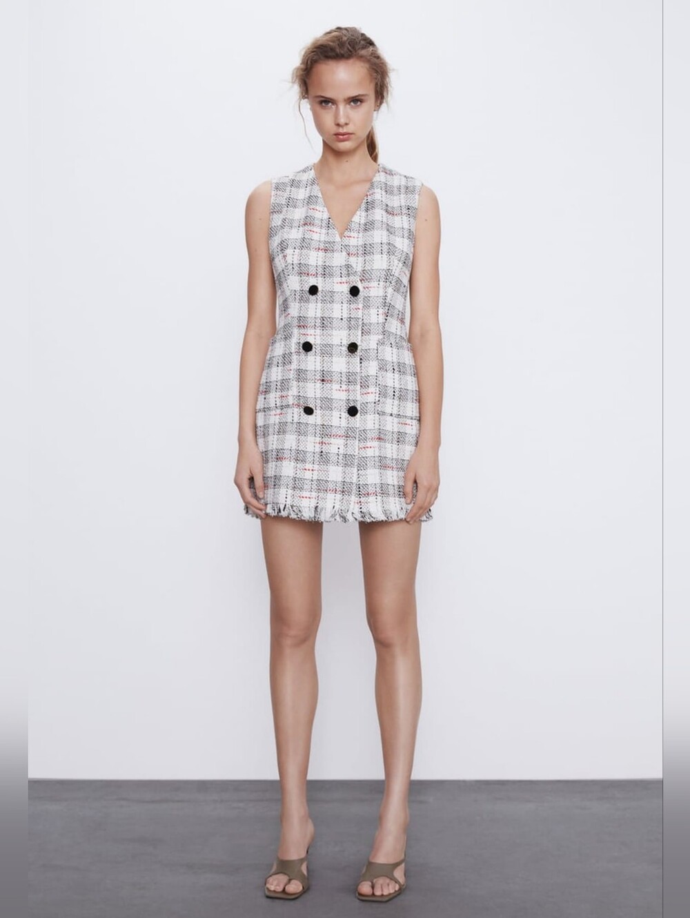 Zara Tweed Fall Sweater Dress